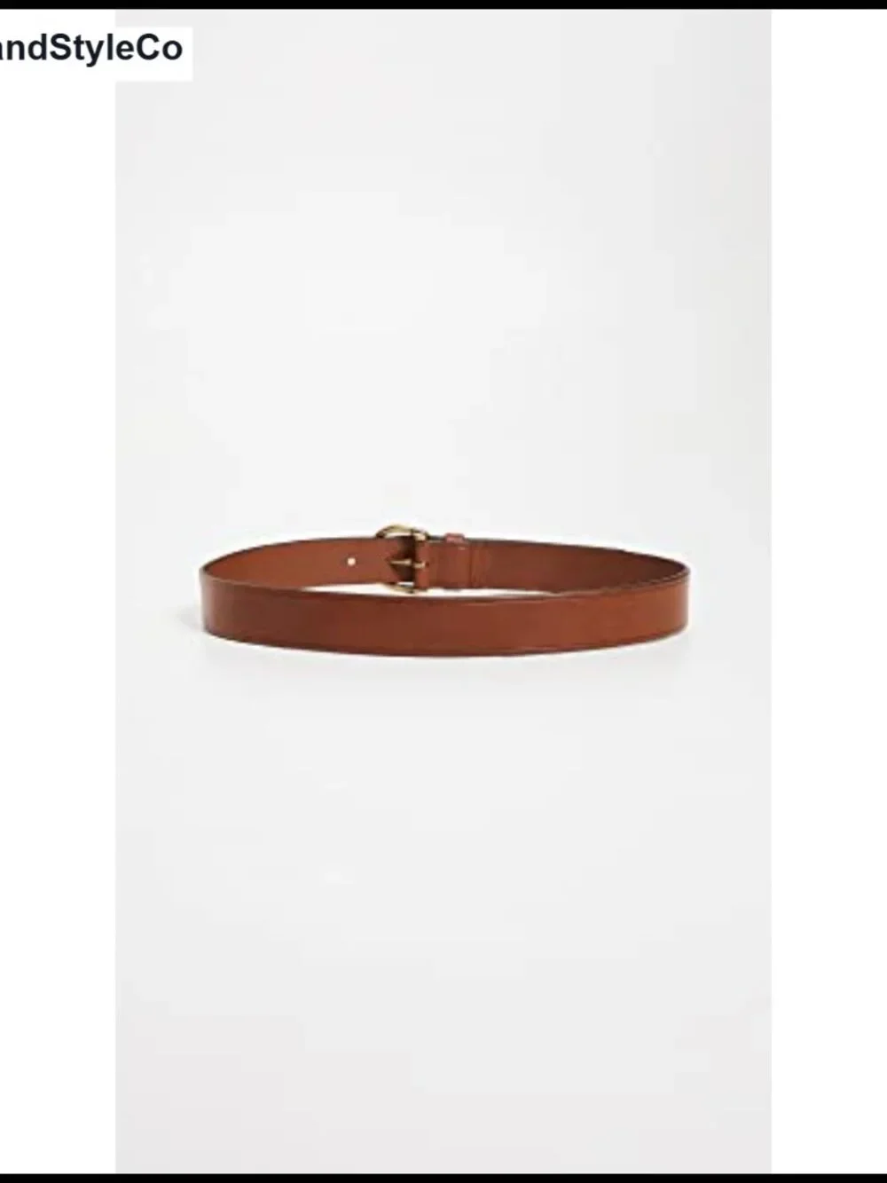Women's Perfect Leather Belt Medium Gold-Tone Buckle Adjustable